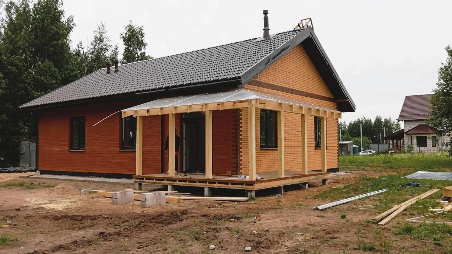 Отделка фасада (газобетон) — в районе vsevolozhsk, фото 12