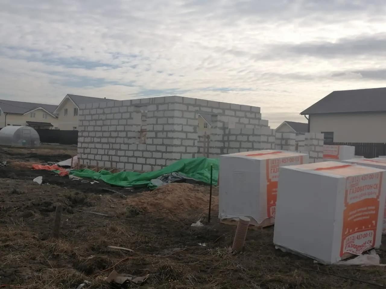 Кладка стен из газобетона — в районе gatchina, фото 15