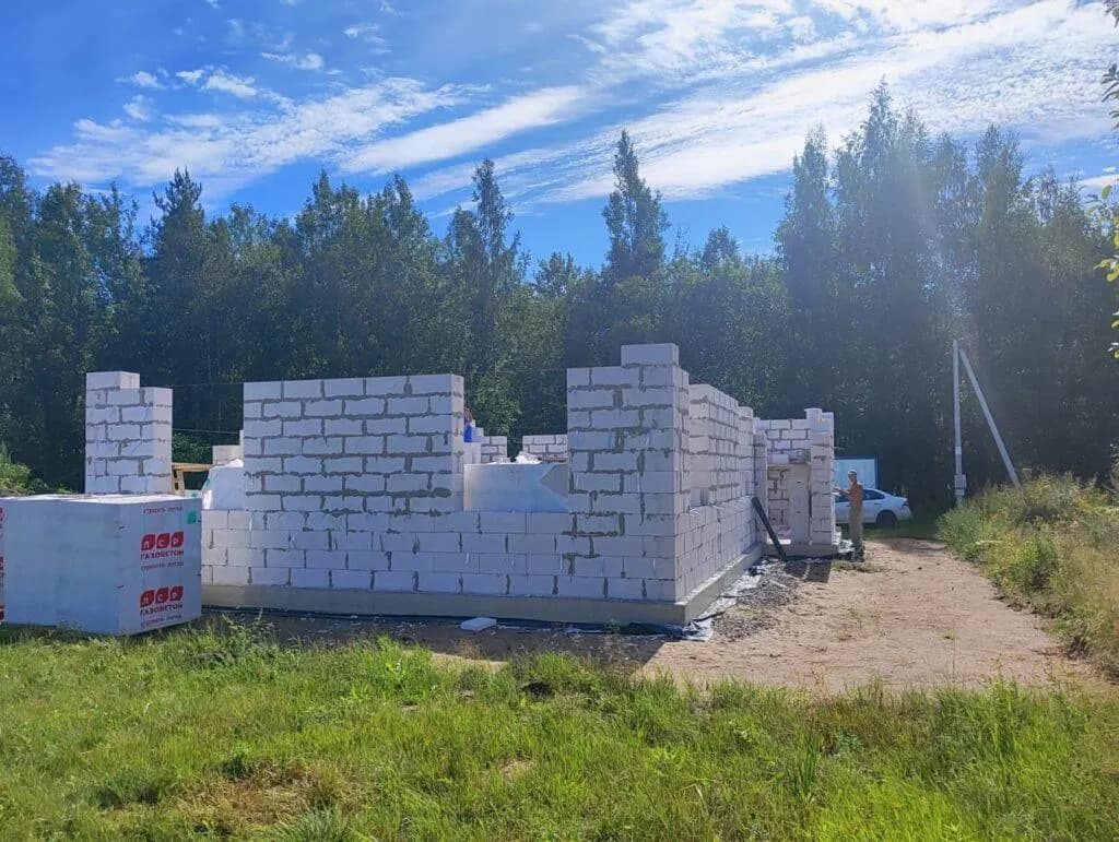 Кладка стен из газобетона — в районе vsevolozhsk